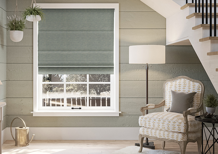 Sinclair, Dunnock Grey - Motorised Roman Blind - Image 3